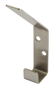Hat and Coat Hook, Stainless Steel, 60 x 123 mm